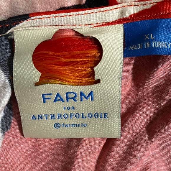 Farm Rio for Anthropologie One-Shoulder Slim Floral Midi Dress Size XL - Picture 13 of 15